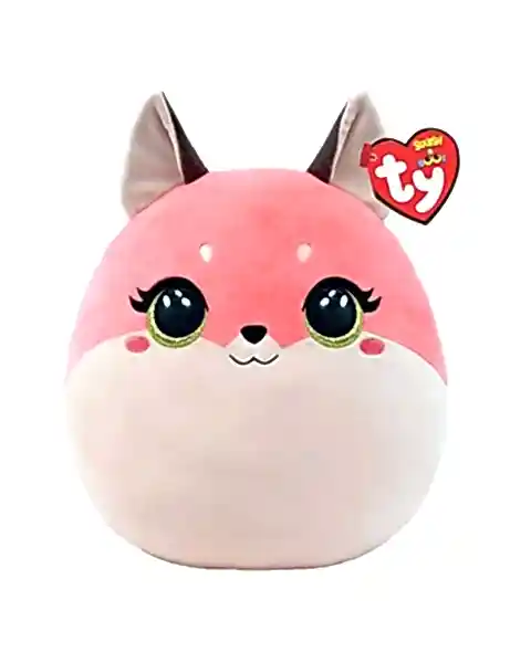 TY Roxıe Pembe Tilki Squishy 35 Cm