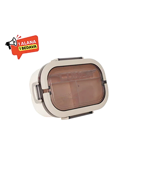 Meysa iki Hazneli Beslenme Kabı Krem