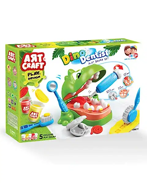 Dinozor Dişçi Oyun Hamur Seti