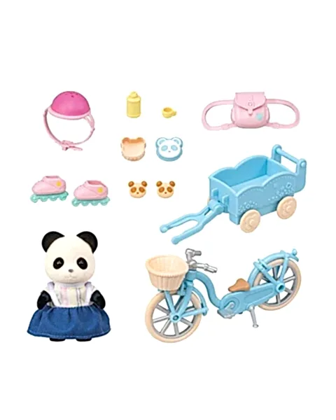Sylvanian Families Bisiklet ve Paten Seti Panda Kız