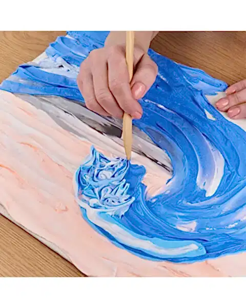 OKTO The Great Wave of Kanagawa 3D Duyusal Sanat Seti