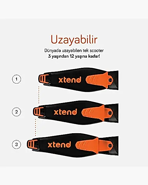 SmarTrike Xtend 3 Aşamalı Büyüyebilen Çocuk Scooterı Turuncu