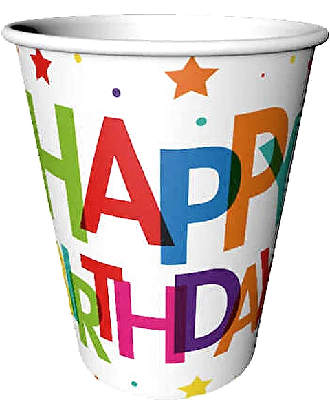 Superstar Happy Birthday Bardak 8 Adet