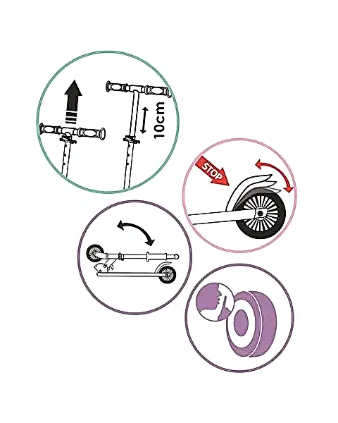 Smoby Gabby Dollhouse Scooter 2R Katlanabilir Scooter