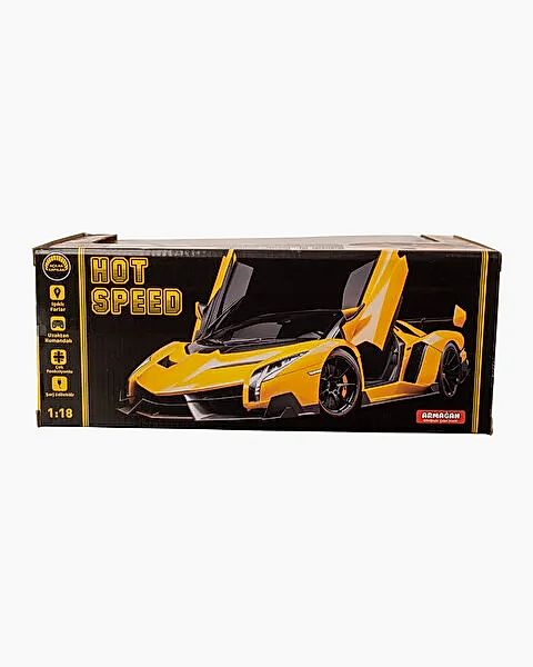 1:18 Full Fonksiyon Uzaktan Kumandalı Araba Sarı