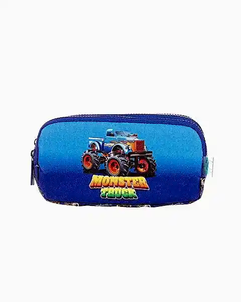 Kaukko Kids 3 Bölmeli Cube Monster Truck Kalem Çantası