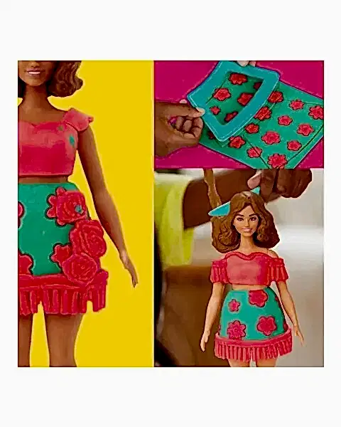 Play Doh Barbie Çiçekli ve Püsküllü Seti G1360