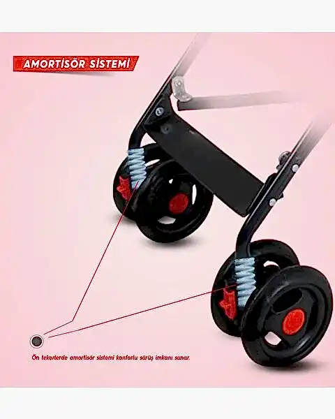 Rival Tokyo Baston Bebek Arabası Fuşya RV108