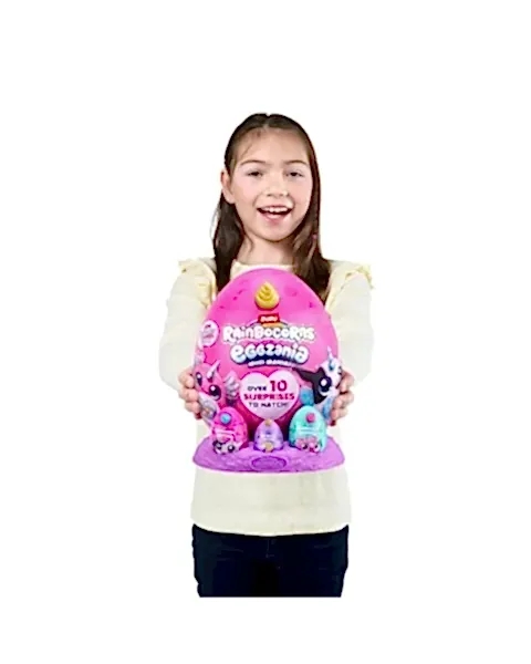 Rainbocorns Mini Eggzania Sürpriz Peluş Beyaz Boynuz