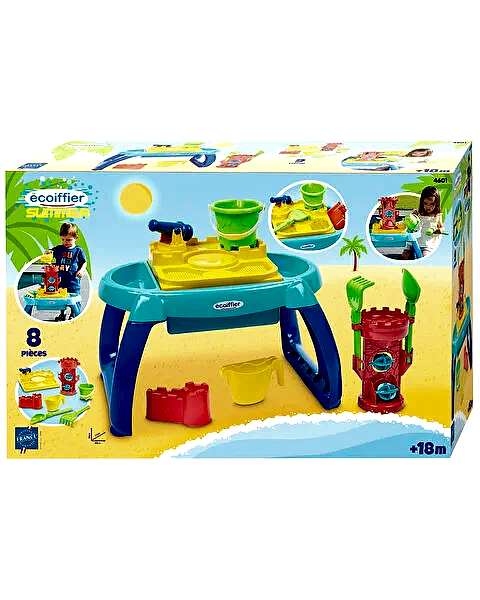 Ecoiffier Su ve Kum Aksesuarlı Oyun Masası