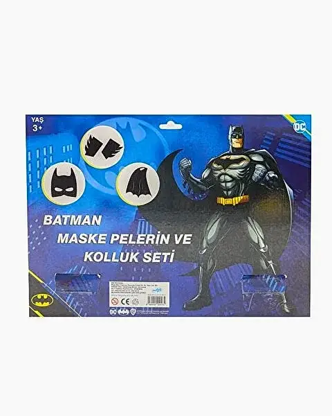 Batman Maske Pelerin Kolluk 3’lü Set