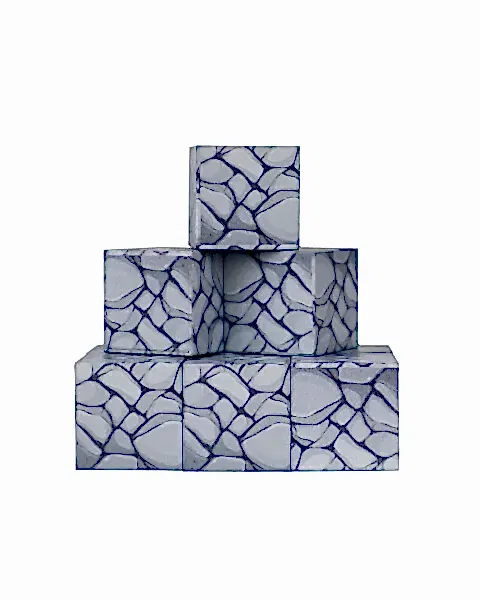 Megacraft Manyetik Bloklar Koyu Gri Taş Blok