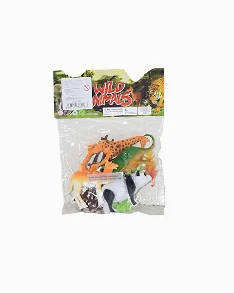 Poşetli 4 Parça Oyuncak Hayvan Seti