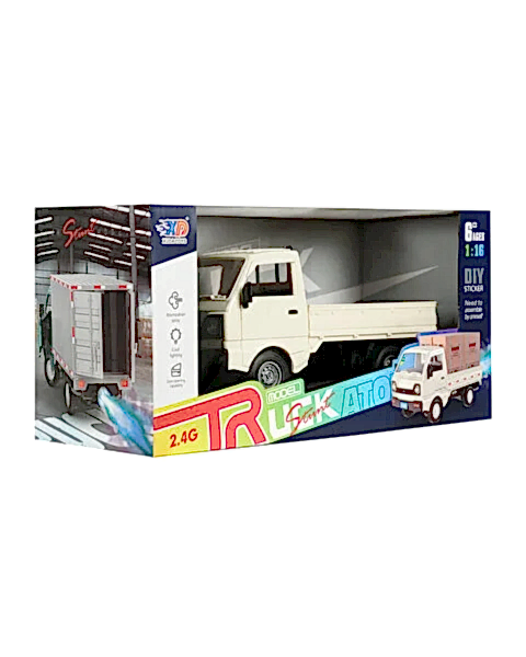 Şarjlı Kumandalı Duman Atan Kamyonet Beyaz