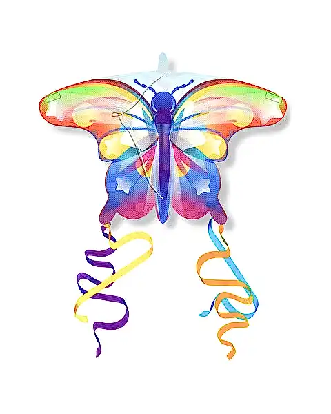 Renkli Kelebek Uçurtma 30 Cm