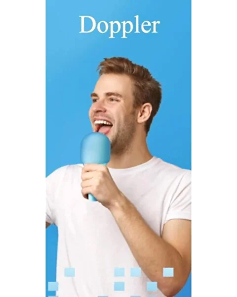 Doppler Rainbow Karaoke Mavi Mikrofon