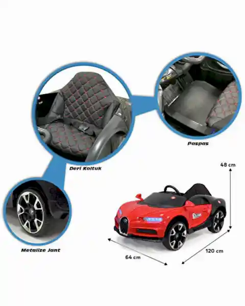 Bravo Gt 12 Volt Akülü Araba Kırmızı