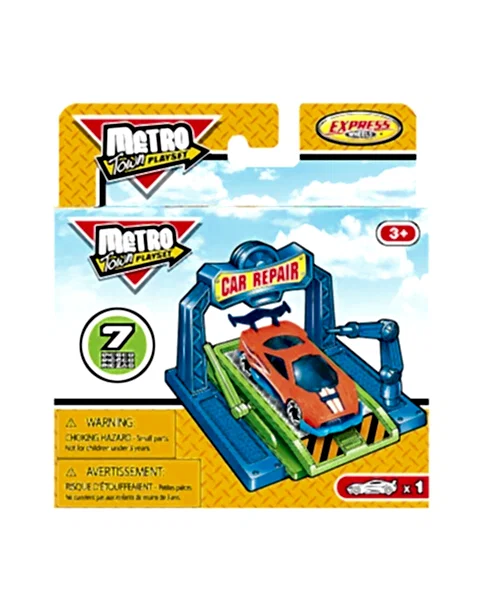 Express Wheels Metro Town Araba Oto Tamir Oyun Seti