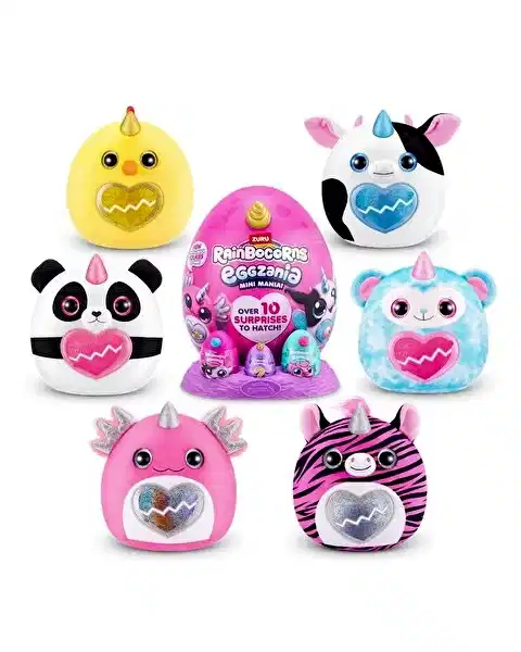 Rainbocorns Mini Eggzania Sürpriz Peluş Beyaz Boynuz