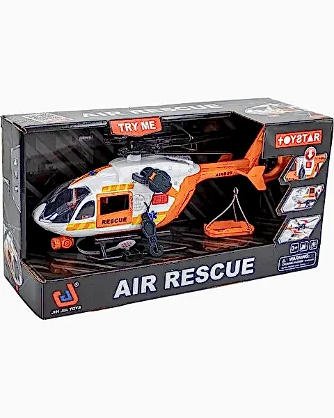 Pervaneli Işıklı ve Sesli Sürtmeli Kurtarma Helikopteri 30 Cm