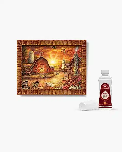 Gün Batımı Yolculuğu Çerçeveli Puzzle 1000 Parça