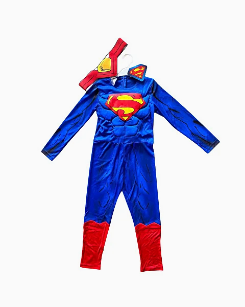 Superman Kaslı Kostüm 7-9 Yaş