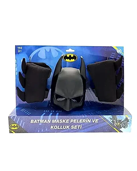 Batman Maske Pelerin Kolluk 3’lü Set
