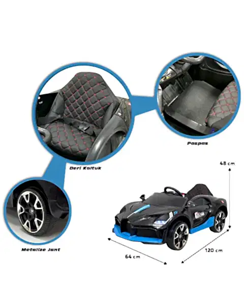 Style Gt 12 Volt Akülü Araba Siyah