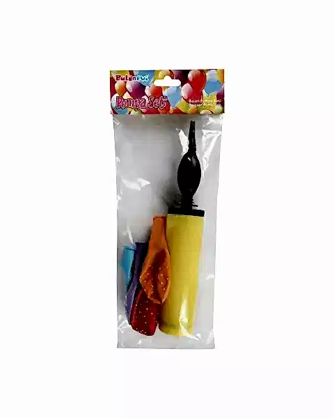 Parti Balon Pompa Seti Sarı