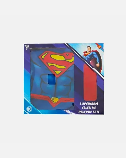 Superman Yelek ve Pelerin Seti
