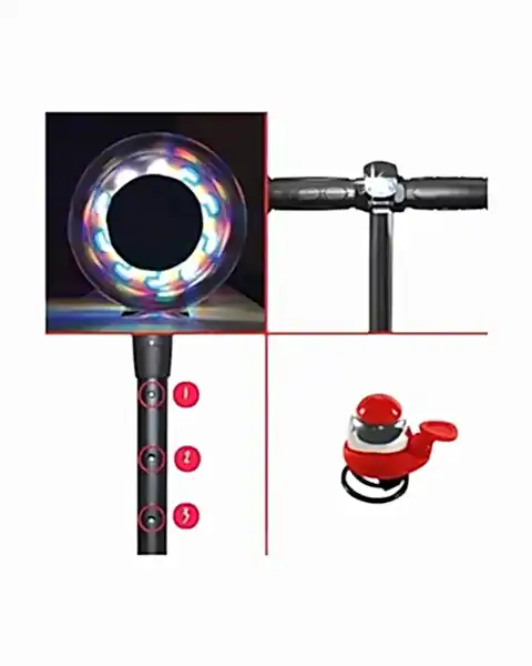 Voit 3 Tekerlekli Işıklı Turuncu Scooter