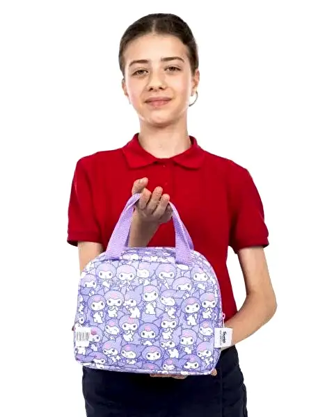 Kuromi Desenli Termal Beslenme Çantası Lila