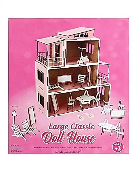 Ahşap Bebek Evi 2 15 Parça