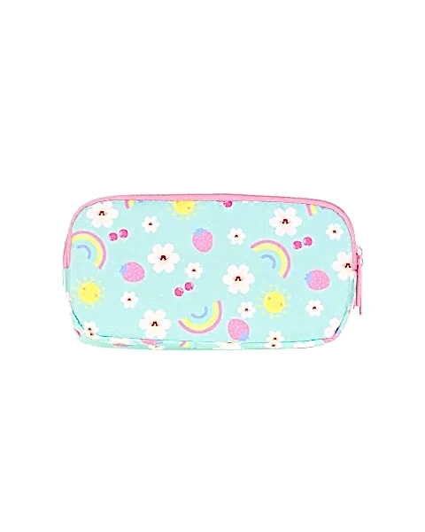 Kaukko Kids 3 Bölmeli Cute Face Daisy Kalem Çantası