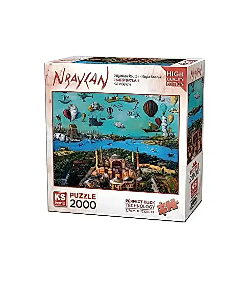 Ks Games Migration Routes Hagia Sophia 2000 Parça Puzzle