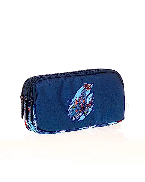 Kaukko Kids&Love 3 Bölmeli Sweet Shark Kalem Çantası