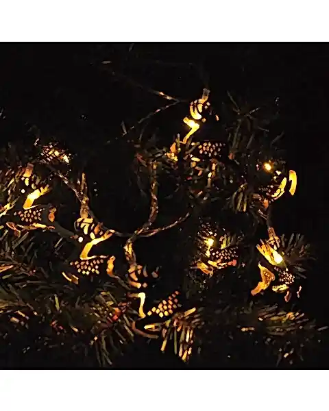 Yılbaşı Pilli Geyik Figürlü Led Işık 3 Metre