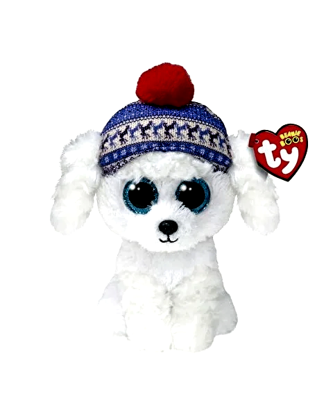 Ty Beanie Boos Sleighbell Beyaz Köpek 15 Cm