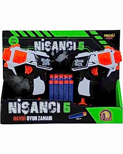 Nişancı 5 Dart Fırlatıcı 2'li Tabanca