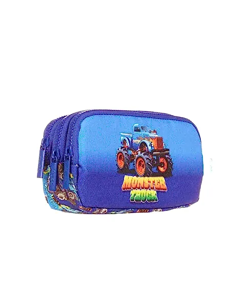 Kaukko Kids 3 Bölmeli Cube Monster Truck Kalem Çantası