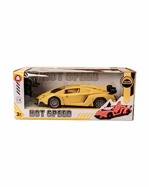 1:18 Full Fonksiyon Uzaktan Kumandalı Araba Sarı