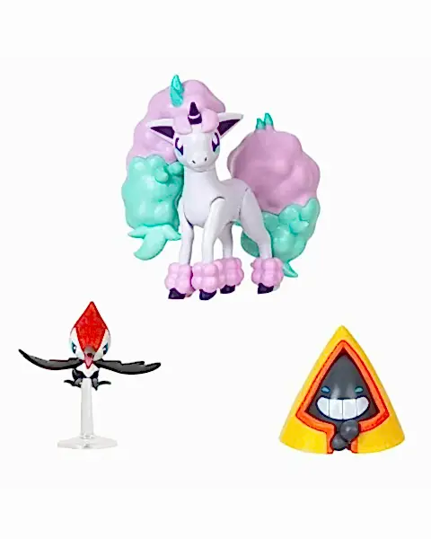 Pokemon Battle 3'lü Figür S14 Pikipek-Galarian Ponyta-Snorunt