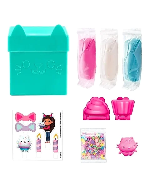 Gabby's Dollhouse Gi̇zemli̇ Kedi̇ Kutusu Make Clay Cupcakes