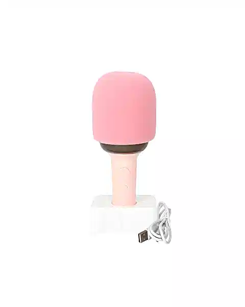 Doppler Rainbow Karaoke Pembe Mikrofon