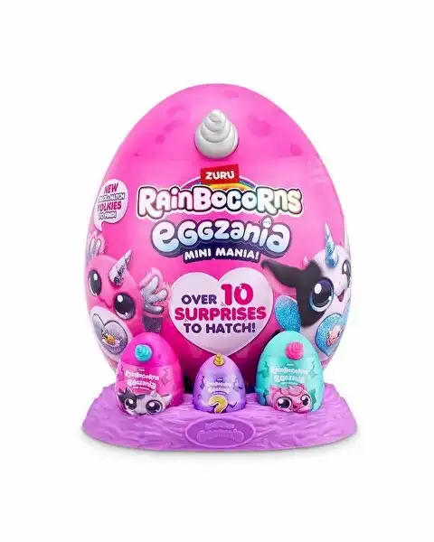 Rainbocorns Mini Eggzania Sürpriz Peluş Beyaz Boynuz